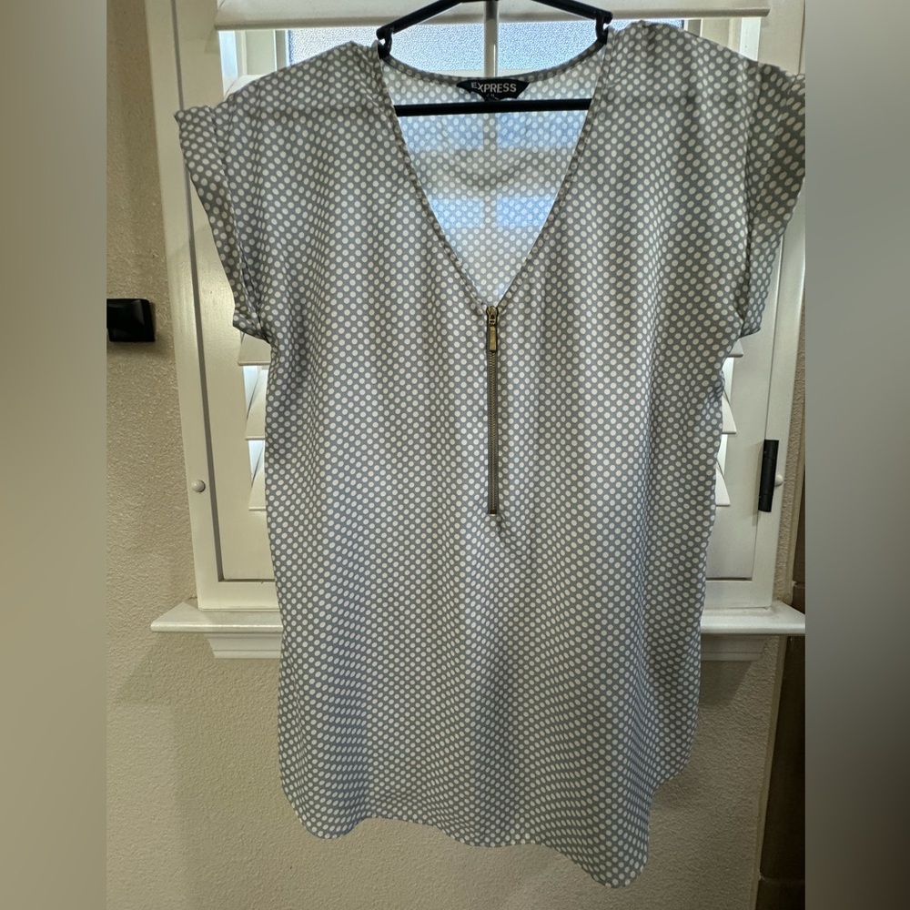 Express Polka dot dress shirt